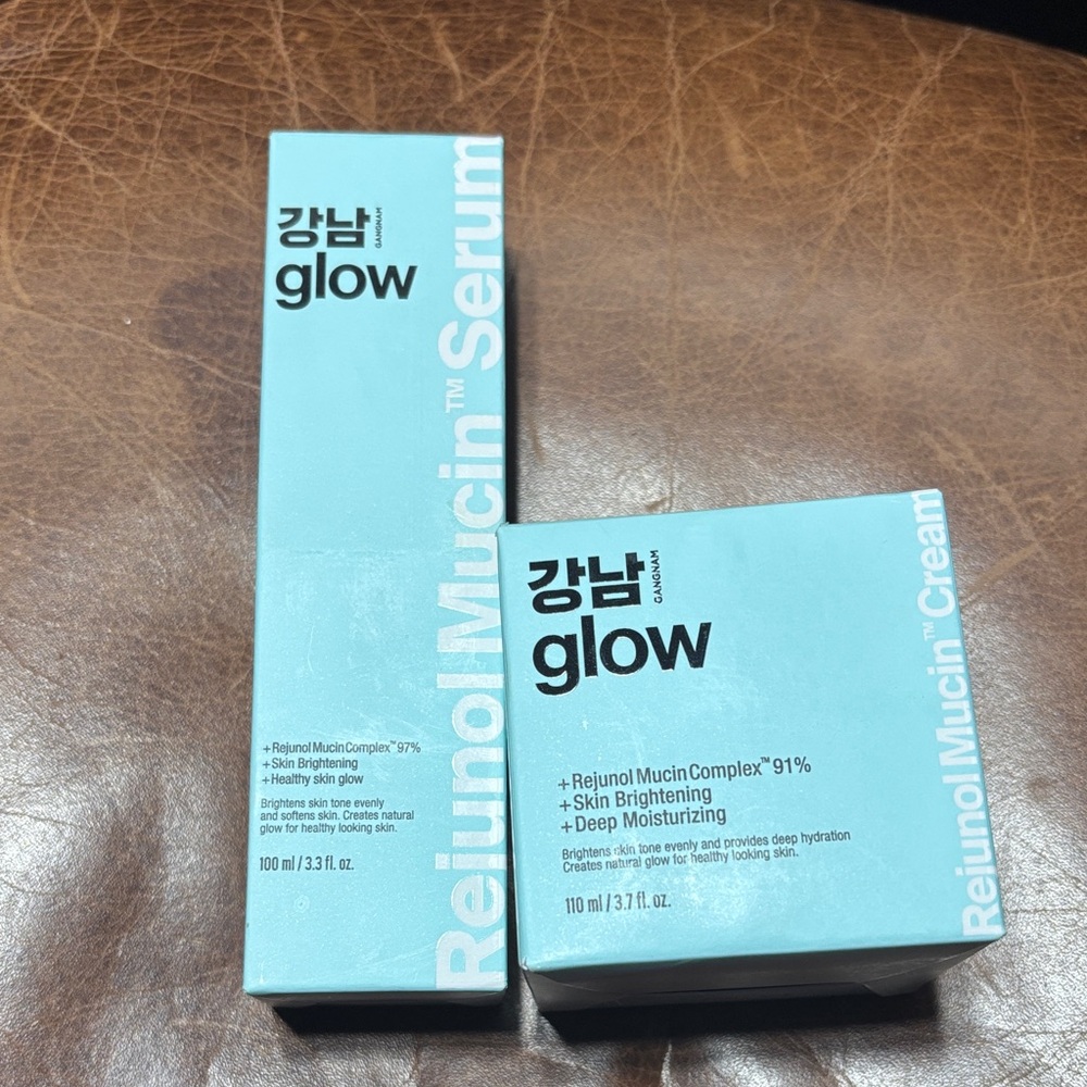 a:glow Retinol Mucin Serum and Cream Set - Light Blue
